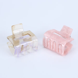 Acrylic Square Jaw Hair Clips